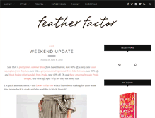 Tablet Screenshot of featherfactor.com